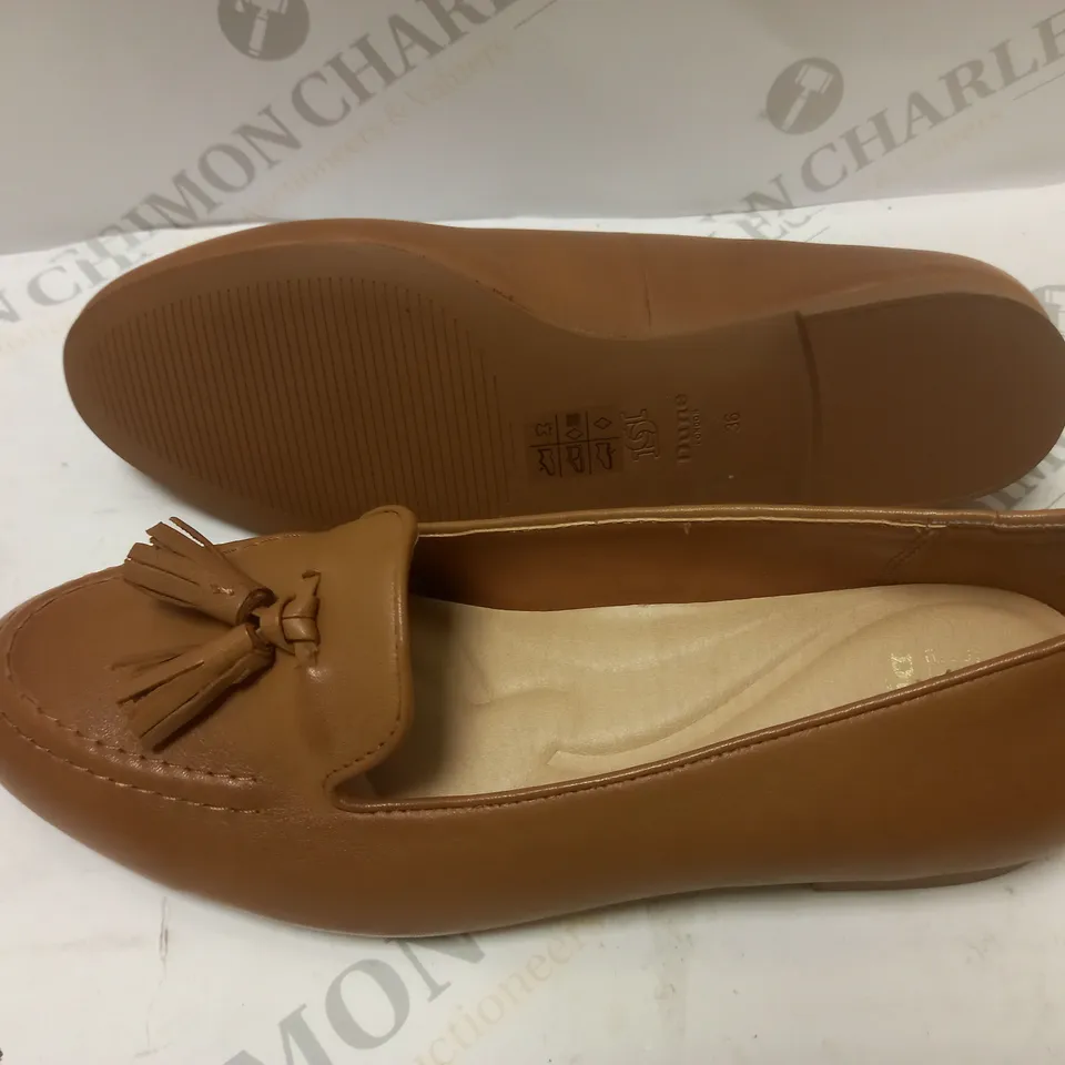 BROWN LOFER SHOE WITH BOW 