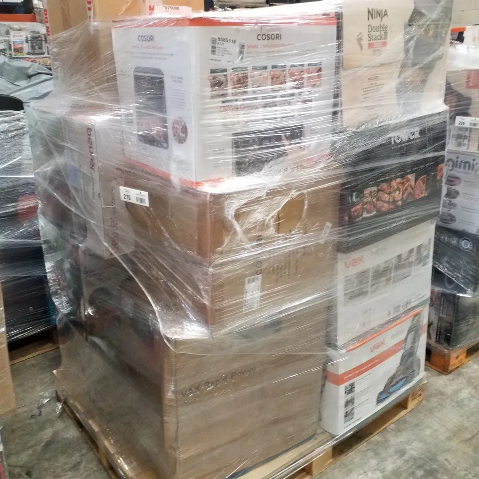 PALLET OF APPROXIMATELY 18 UNPROCESSED RAW RETURN HOUSEHOLD AND ELECTRICAL GOODS TO INCLUDE;