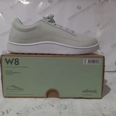 BOXED PAIR OF ALLBIRDS SHOES IN GREEN UK SIZE 5-5.5