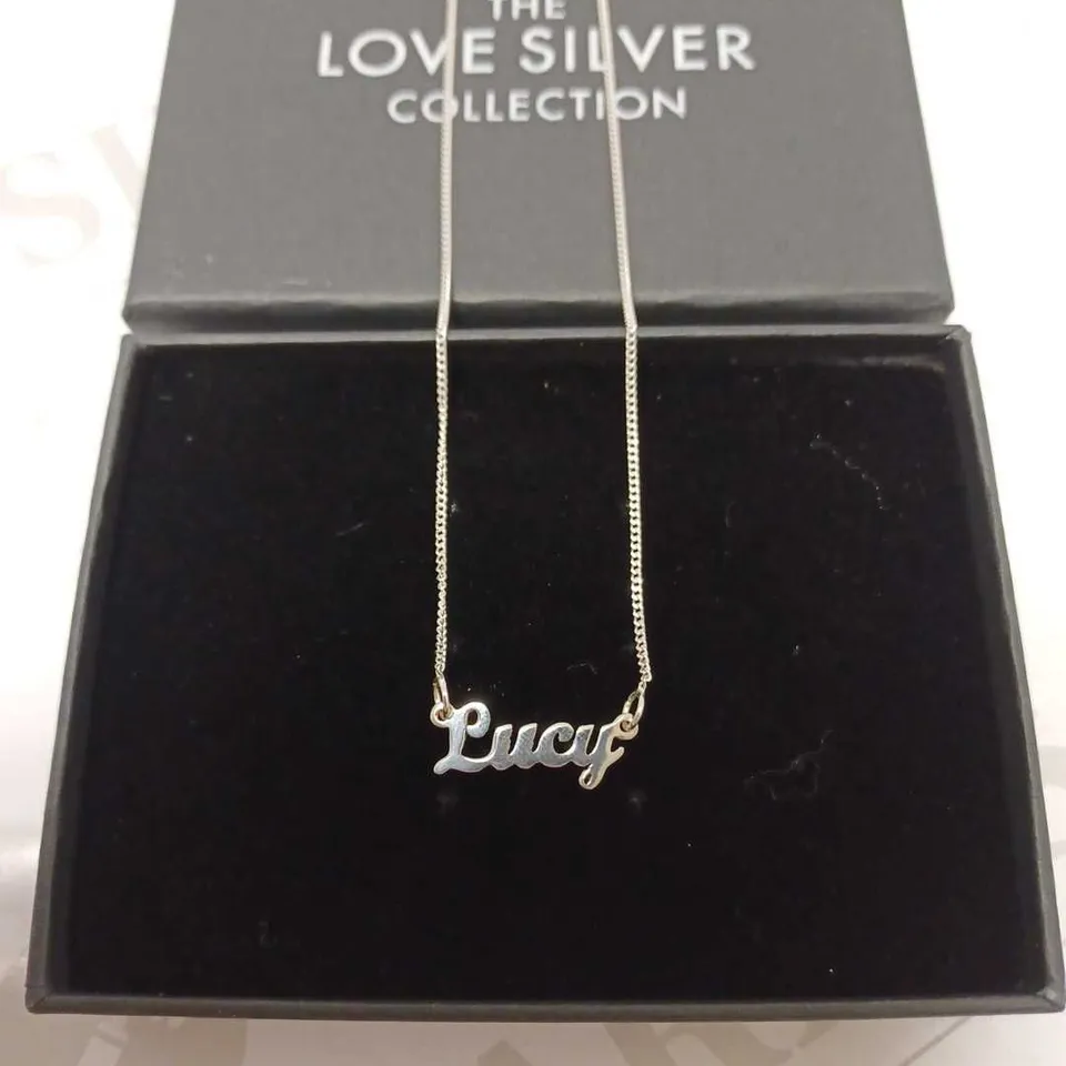 THE LOVE SILVER COLLECTION PERSONALISED SILVER NECKLACE RRP £58