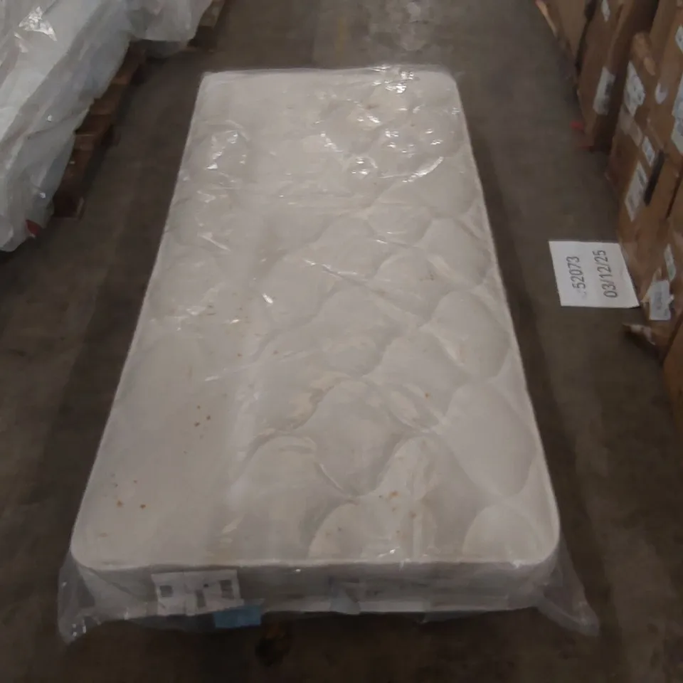 QUALITY BAGGED 3FT SINGLE AIRSPRUNG MEMORY FOAM BUNK MATTRESS RRP £259