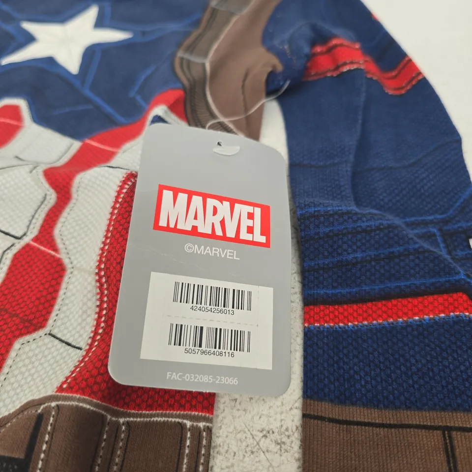 MARVEL CAPTAIN AMERICA KIDS COSTUME TOP & TROUSERS – UK 3