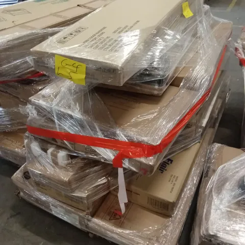 PALLET OF ASSORTED DESIGNER DAMAGED OR INCOMPLETE FURNITURE AND FURNITURE PARTS AND PIECES