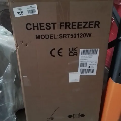 BOXED SWAN SR750120W 99L CHEST FREEZER - WHITE