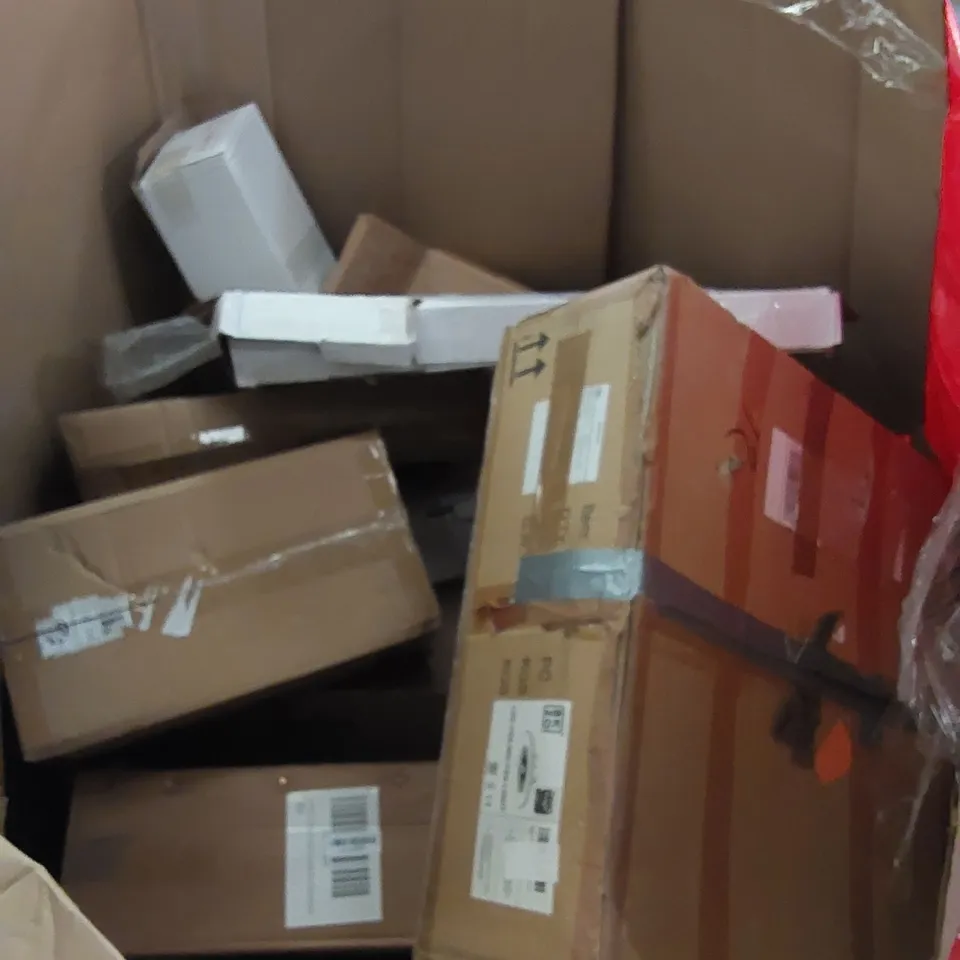 PALLET CONTAINING ASSORTED HOUSEHOLD PRODUCTS INCLUDING RICE COOKERS, KITCHEN FAUCET/TAP, BOXED FURNITURE ETC