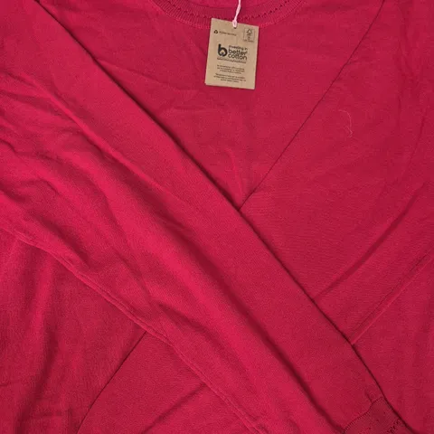 BODEN LONG SLEEVE TOP IN RED SIZE XL
