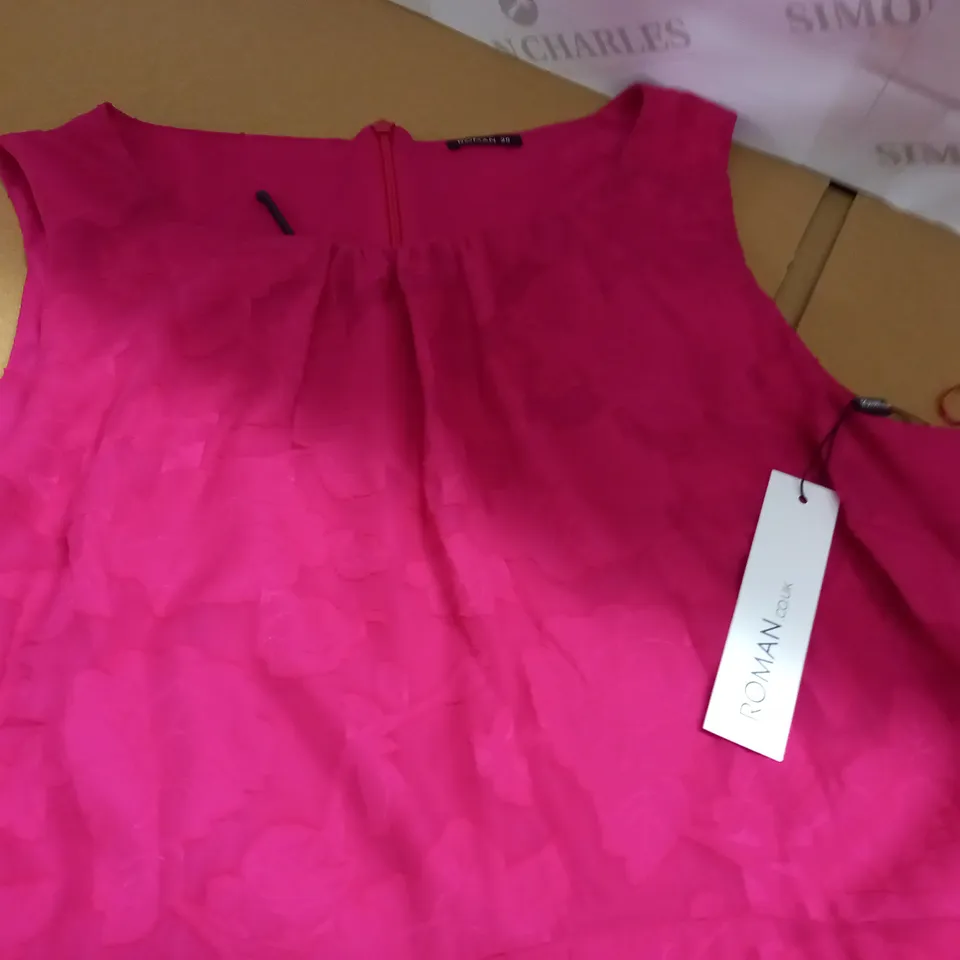 ROMAN JACQUARD FRILL DRESS - 20