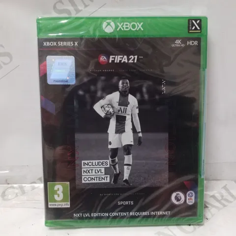 BOX CONTAINING 46 COPIES OF XBOX X-SERIS FIFA 21 NXT LVL EDITION  