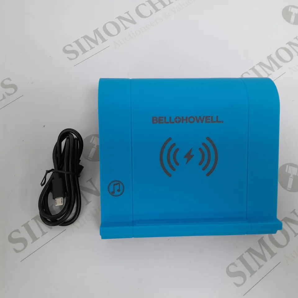 BOXED BELLHOWELL 2N1 WIRELESS CHARGING TOUCH SPEAKER CHARGER 