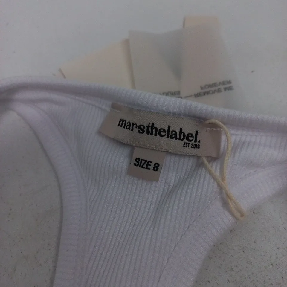MARS THE LABEL WHITE TANK TOP – WOMEN'S UK SIZE 8