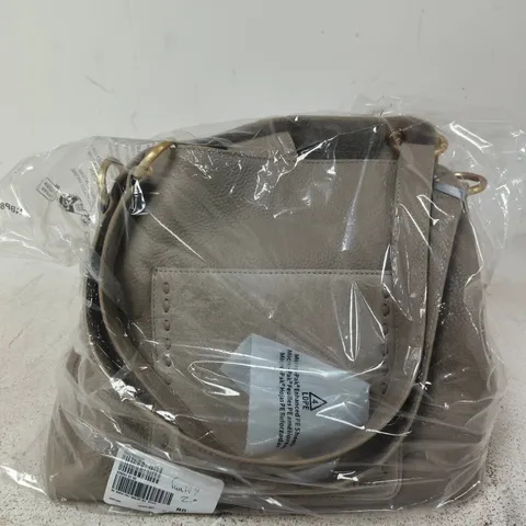RUTH LANGSFORD SUEDE POCKET SHOULDER BAG