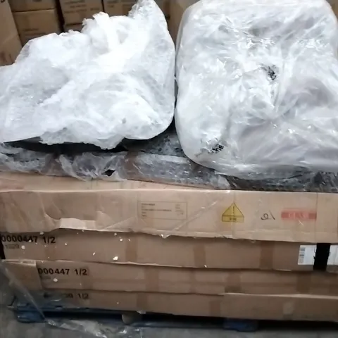 PALLET OF ASSORTED DAMAGED/INCOMPLETE FURNITURE PARTS