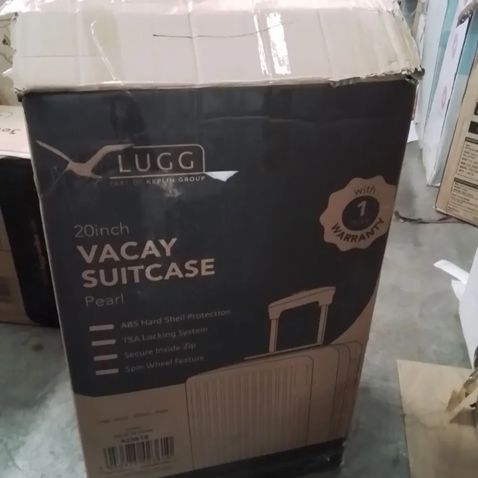 BOXED LUGG 20INCH VACAY SUITCASE PEARL