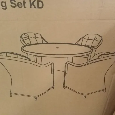 BOXED FLORIDA OUTDOOR DINING TABLE // TABLE ONLY (1 BOX)