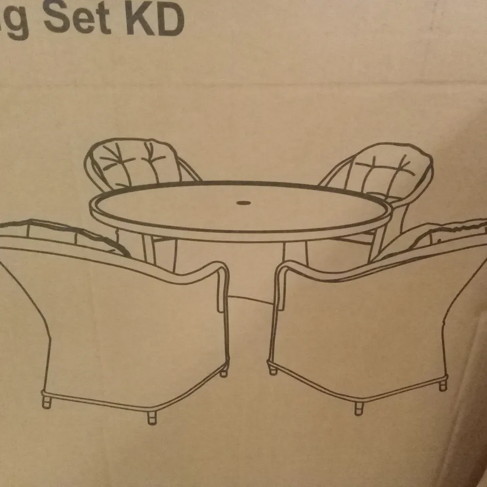 BOXED FLORIDA OUTDOOR DINING TABLE // TABLE ONLY (1 BOX)