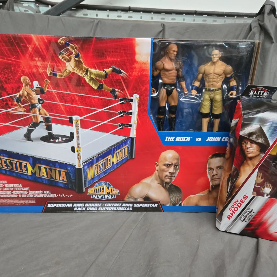 WWE WRESTLE MANIA SUPERSTAR RING BUNDLE & WWE CODY RHODES 