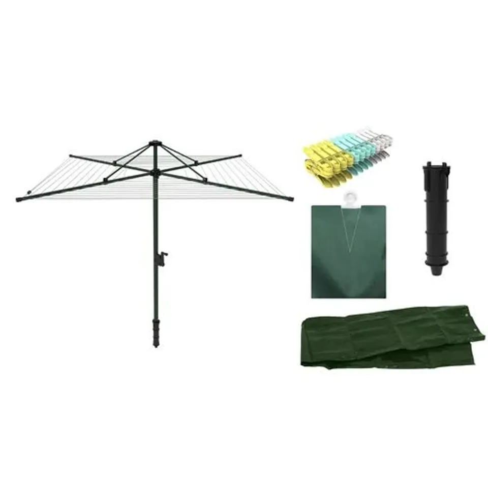 BOXED 60M 4 ARM HOIST ROTARY WASHING LINE 