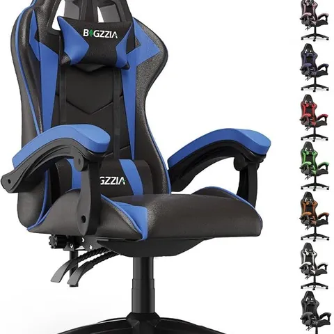 BOXED RACINGREAT ERGONOMIC GAMING CHAIR WITH ADJUSTABLE HEIGHT AND TILT, POLYURETHANE (PU) LEATHER