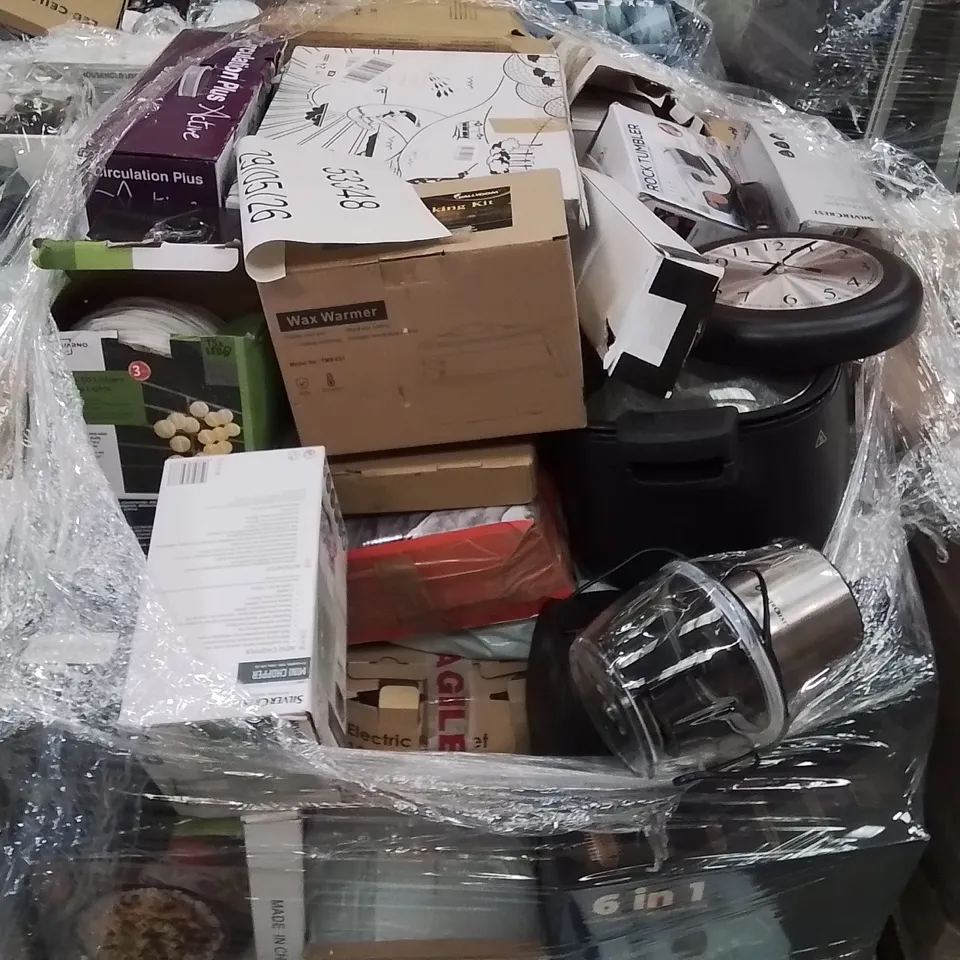 PALLET CONTAINING A LARGE QUANTITY OF ELECTRICAL PRODUCTS TO INCLUDE;DEEP FAT FRYER,VACUUM CLEANER,KETTLE 