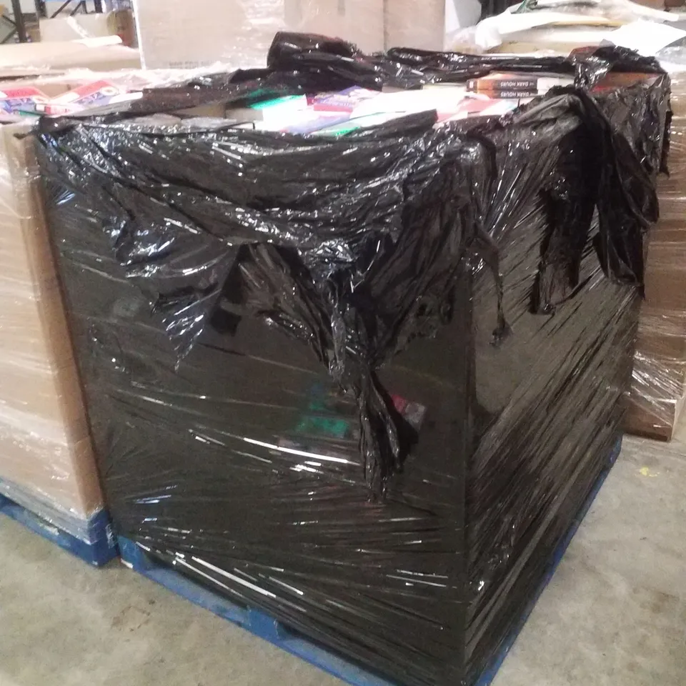 PALLET CONTAINING ASSORTED BOOKS INCLUDING SHARPE'S STORM, SANTA & SON, BEAUTIFUL PEOPLE, ROBODOG & COLD BLOODED KILLER