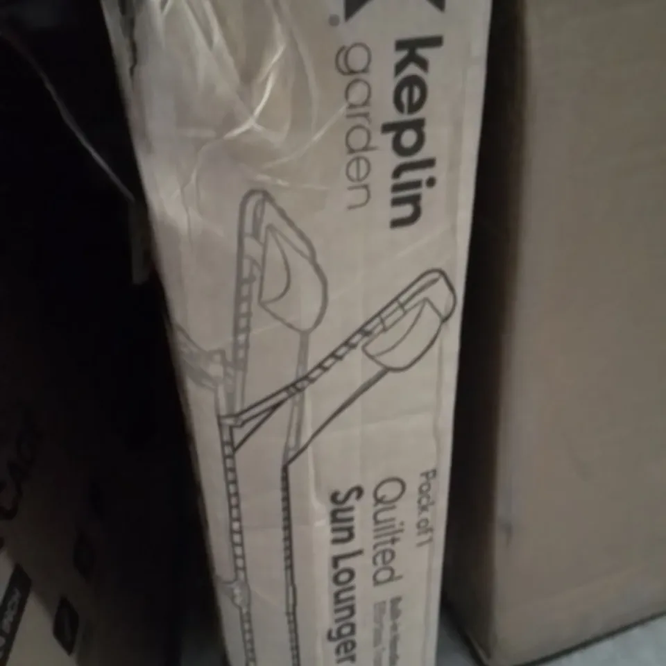 BOXED KEPLIN PACK OF 1 QUILTED SUN LOUNGER GREY