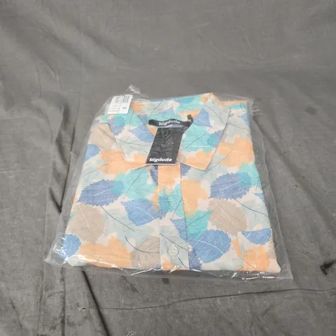 BIGDUDE SHIRT IN LEAF MULTI SIZE 2XL