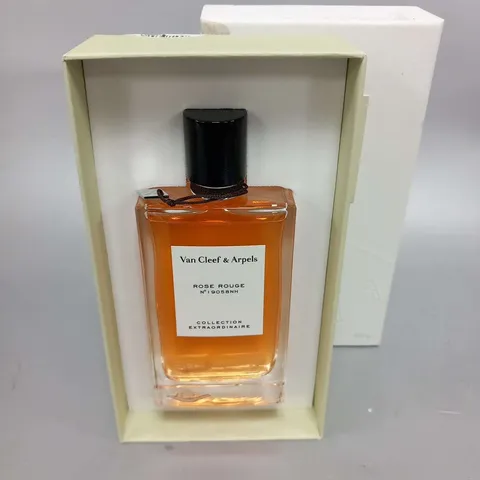 BOXED VAN CLEEF AND ARPELS ROSE ROUGE NO 19058NH COLLECTION EXTRORDINAIRE EAU DE PARFUM 75ML