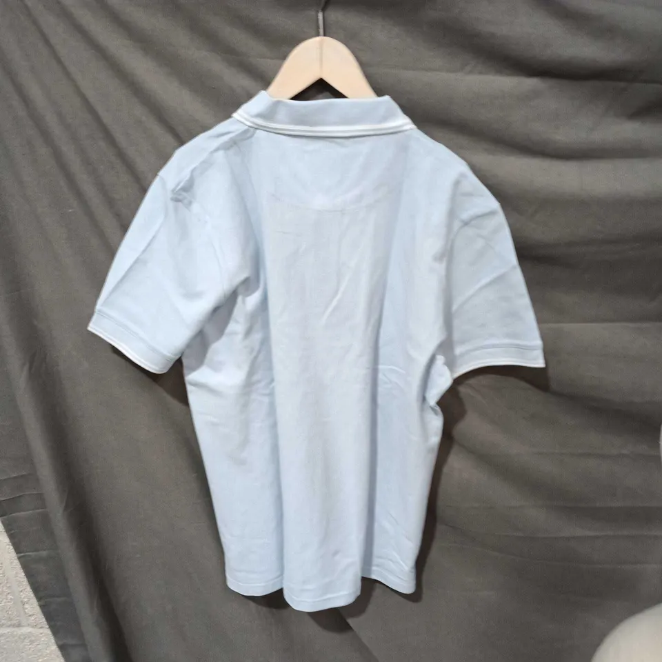 PRETTY GREEN LIGHT BLUE POLO SHIRT – SIZE L (UK LARGE)