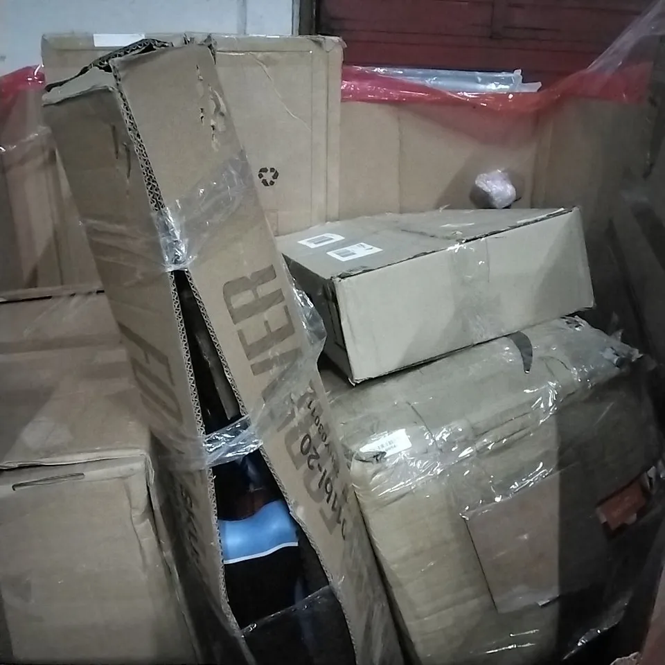 PALLET OF HOUSEHOLD ITEMS TO INCLUDE CHOPPING BOARD, 3D PRINTER FILAMENT, CAT LITTER TRAY, 6W LED BULBS, AND OTHER ASSORTED ITEMS...