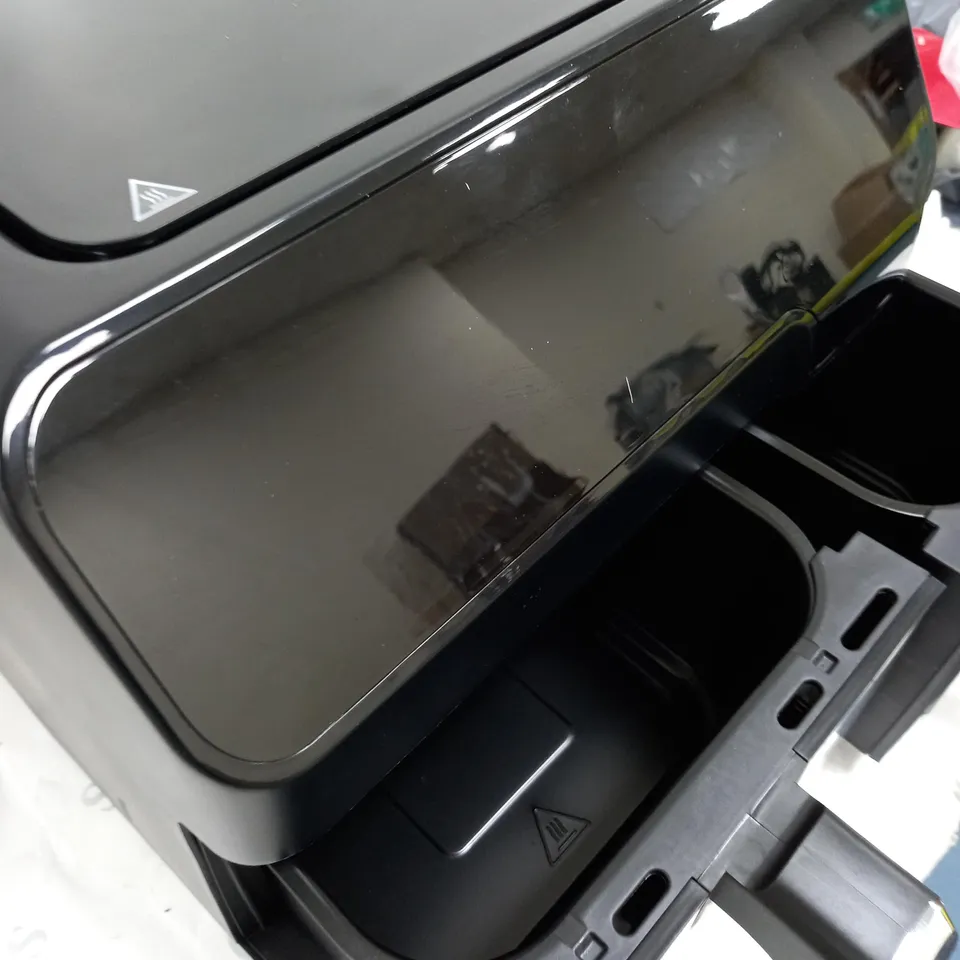 BOXED COOK'S ESSENTIALS 7.7L DUAL AIR FRYER IN BLACK