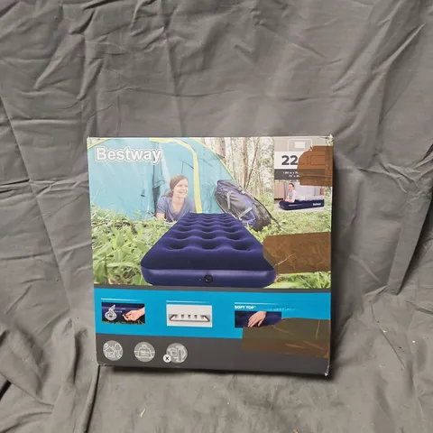 BESTWAY 22 CM THICK INFLATABLE AIR MATTRESS – CAMPING (BOXED)