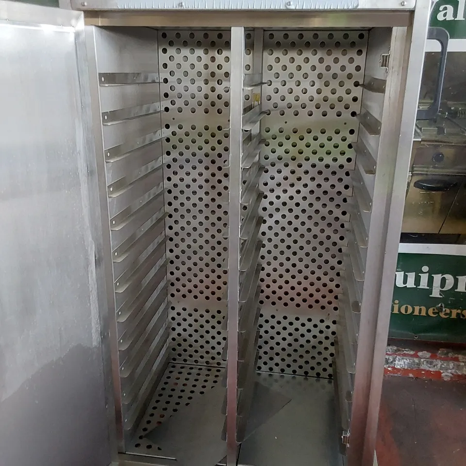 LARGE COMMERCIAL STAINLESS STEEL FOOD STORAGE UNIT