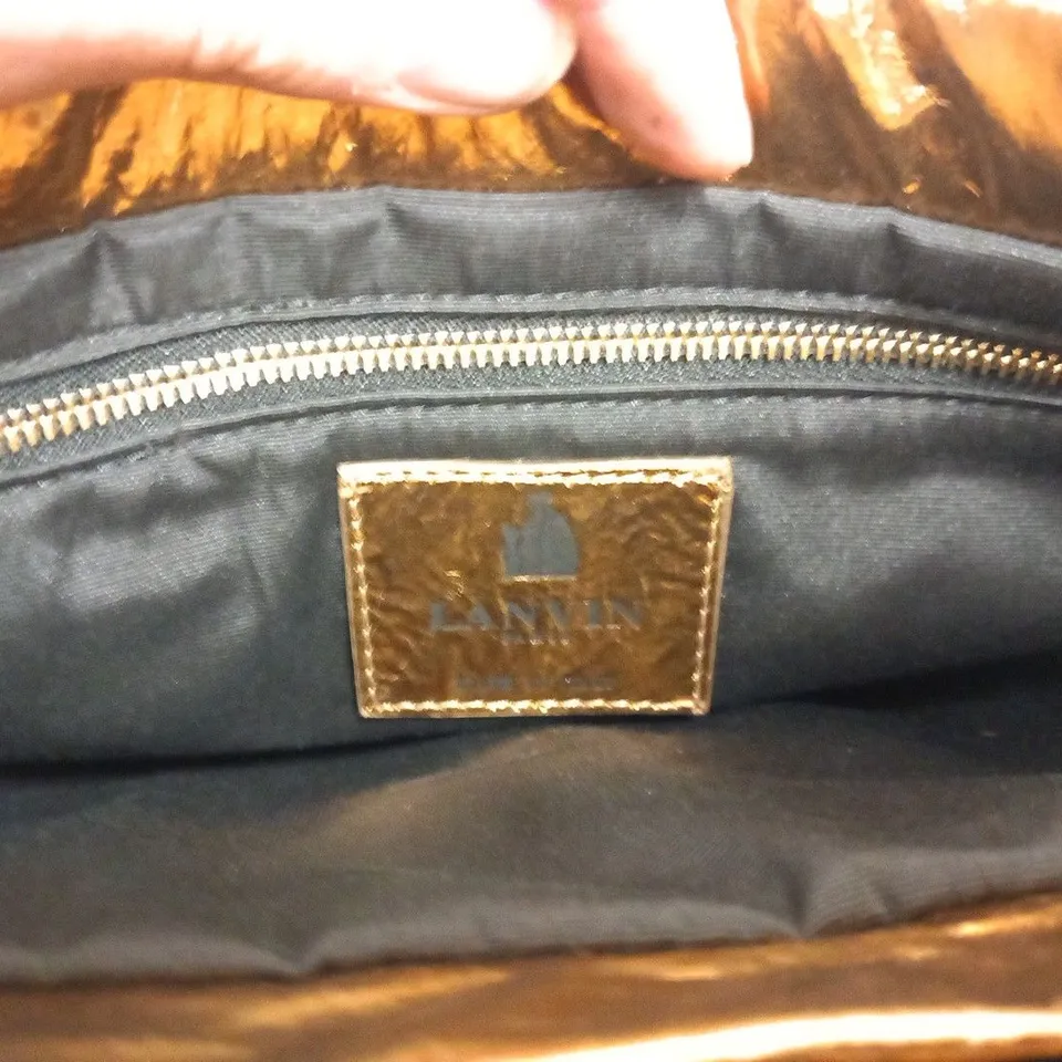 LANVIN PARIS SUGAR AND METALIC BAG 