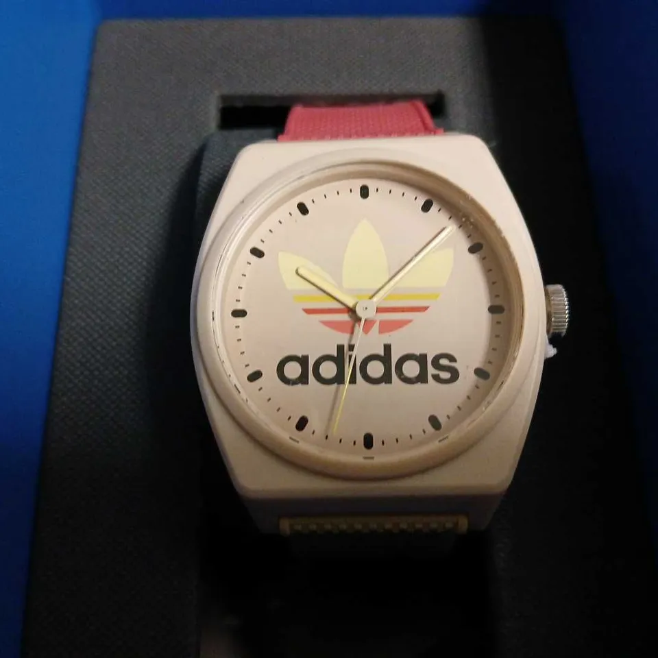 BOXED ADIDAS PALE PINK WATCH