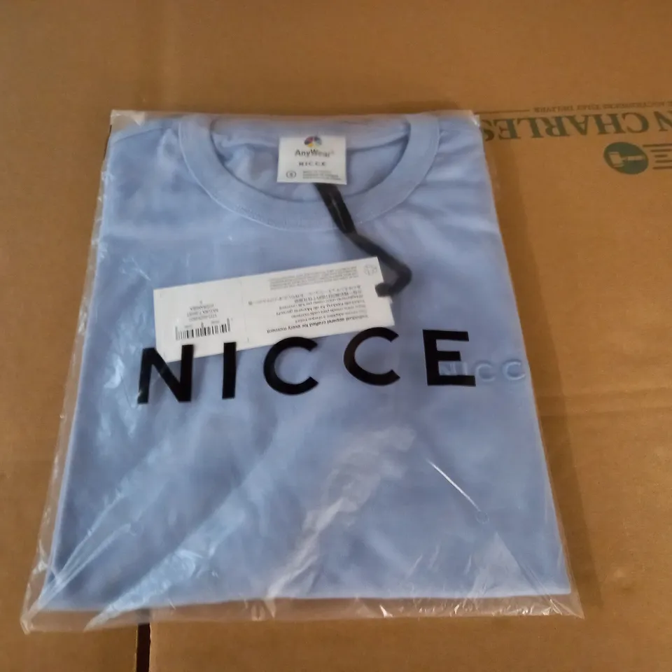 BAGGED NICCE ANYWEAR T-SHIRT IN BLUE - S