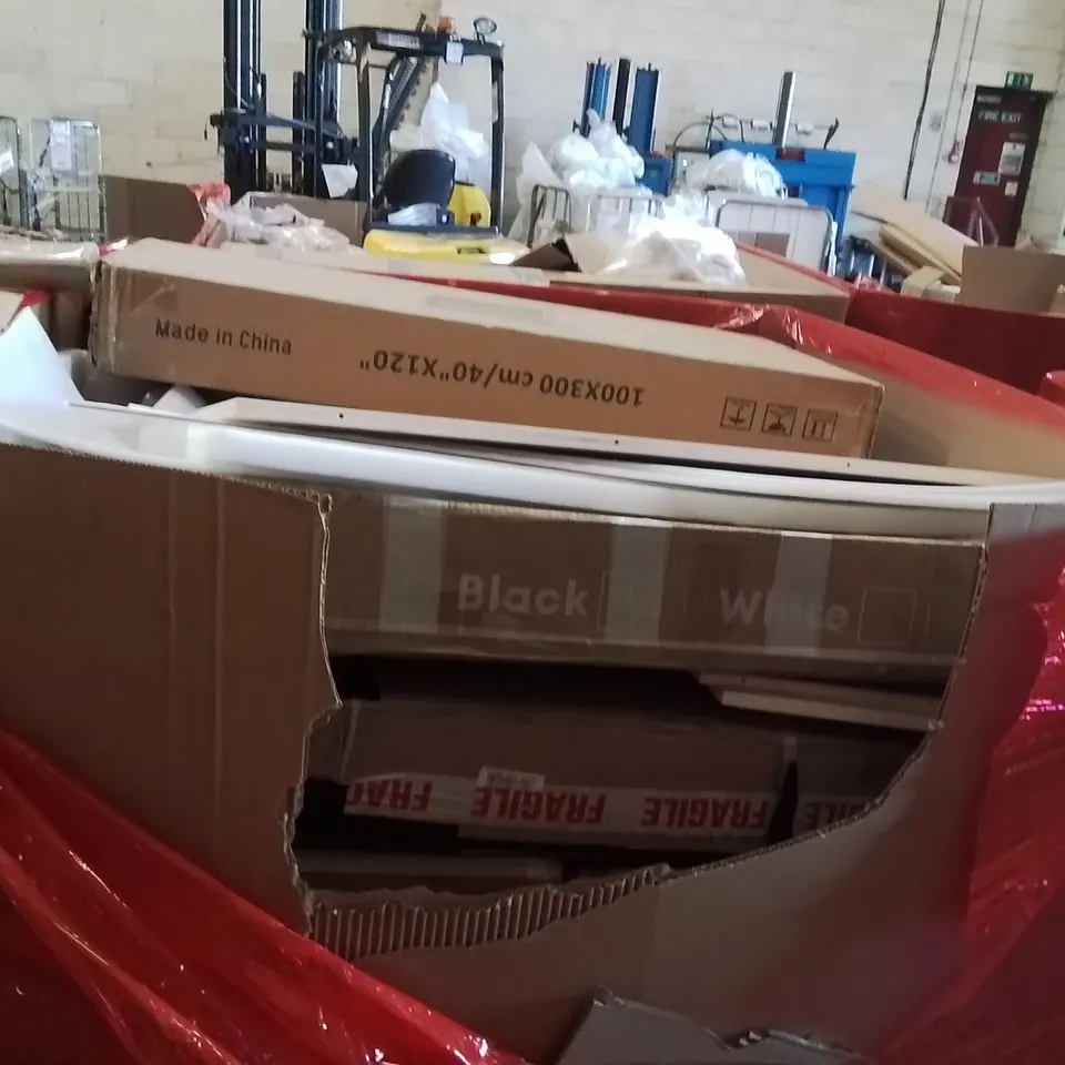 PALLET OF ASSORTED HOUSEHOLD GOODS AND PRODUCTS TO INCLUDE;SHOE RACK,PICTURE FRAME