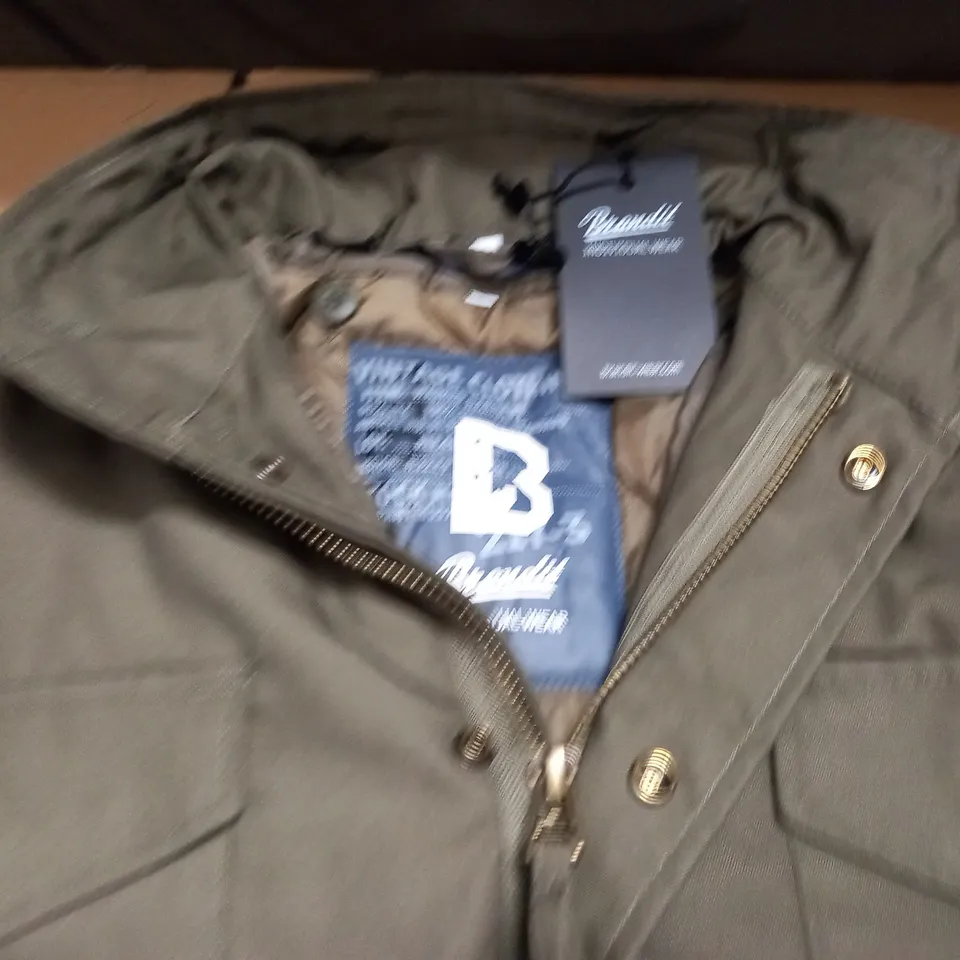 BRANDIT M65 STANDARD COAT IN LIGHT OLIVE - L