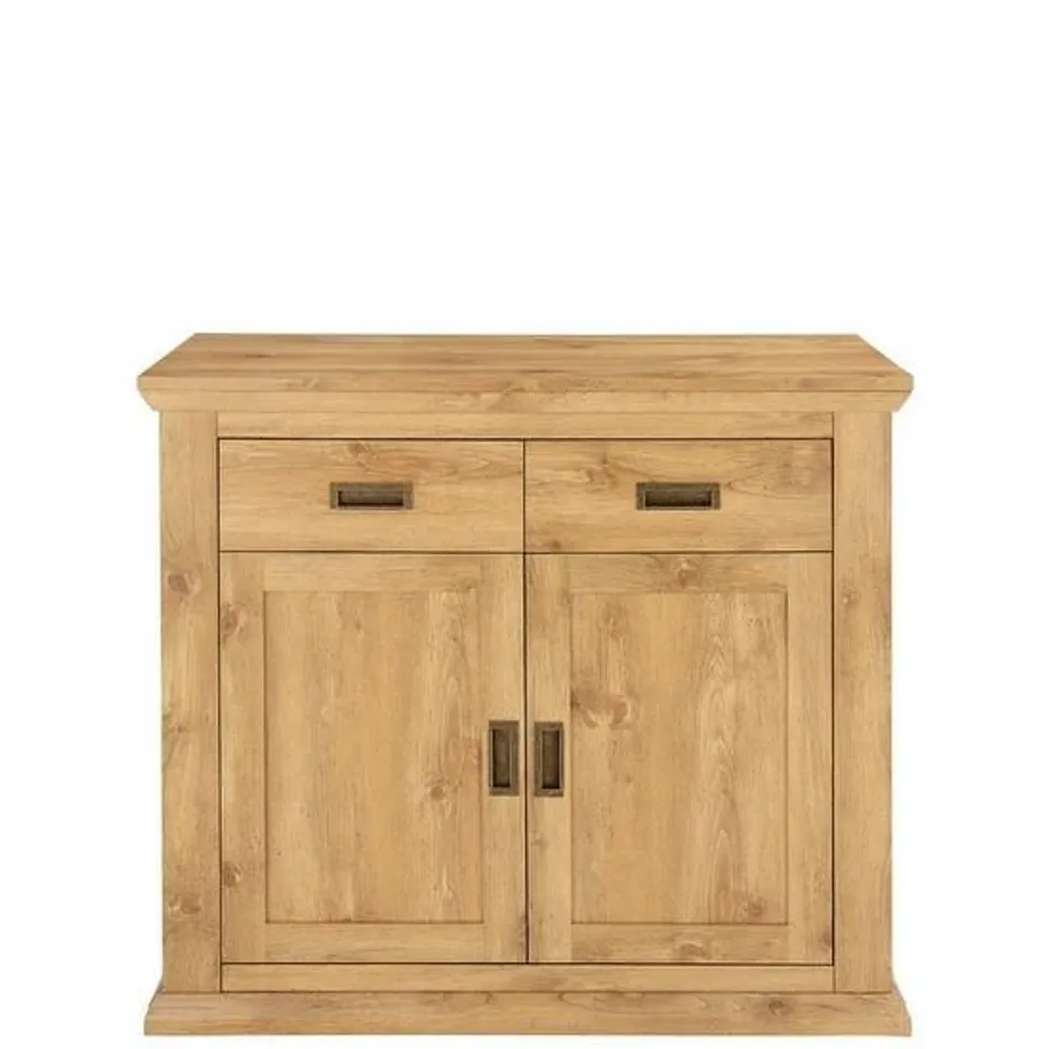 BOXED CLIFTON OAK-EFFECT COMPACT WOOD SIDEBOARD (1 BOX) RRP £179