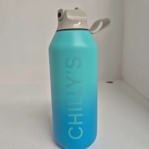 CHILLY'S INSULATED WATER BOTTLE – TURQUOISE GRADIENT