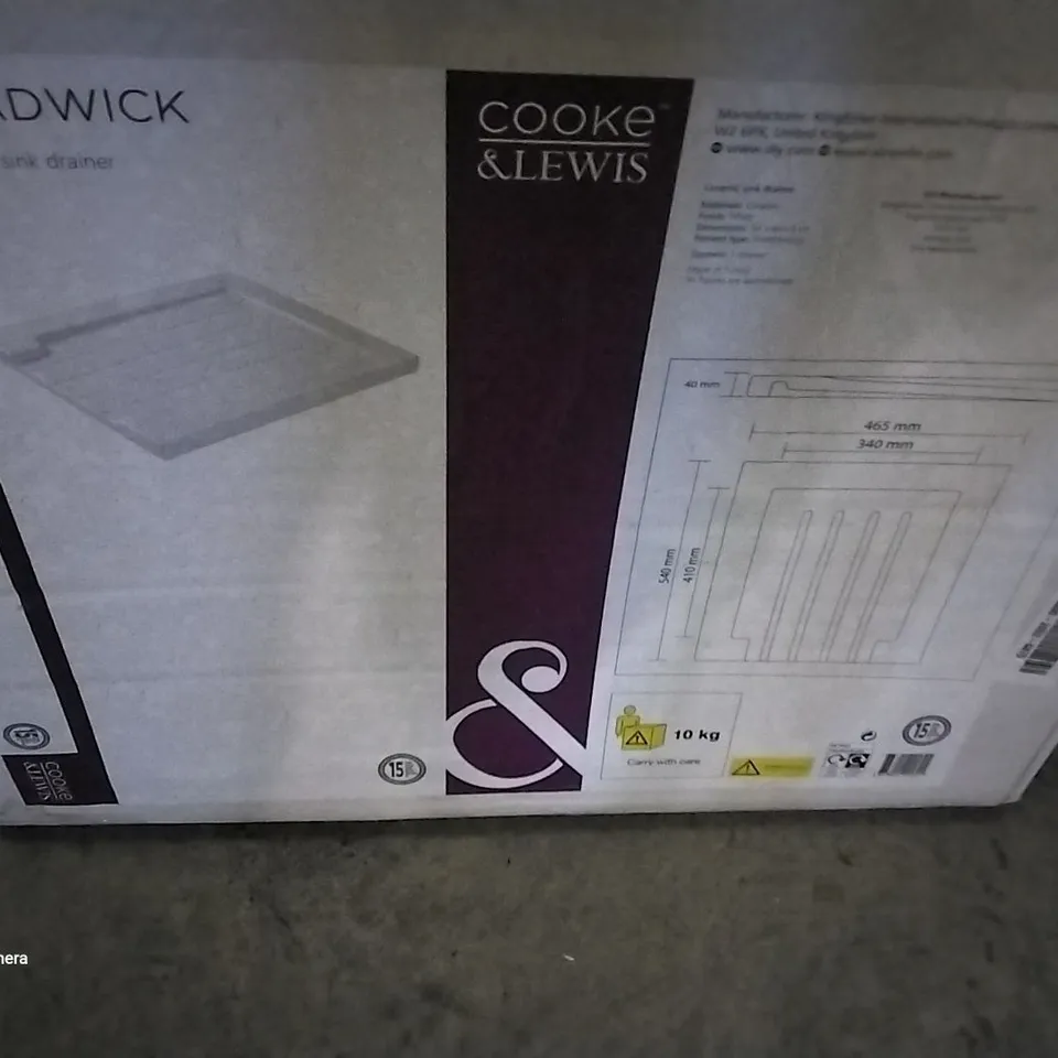 BOXED CHADWICK CERAMIC SINK DRAINER