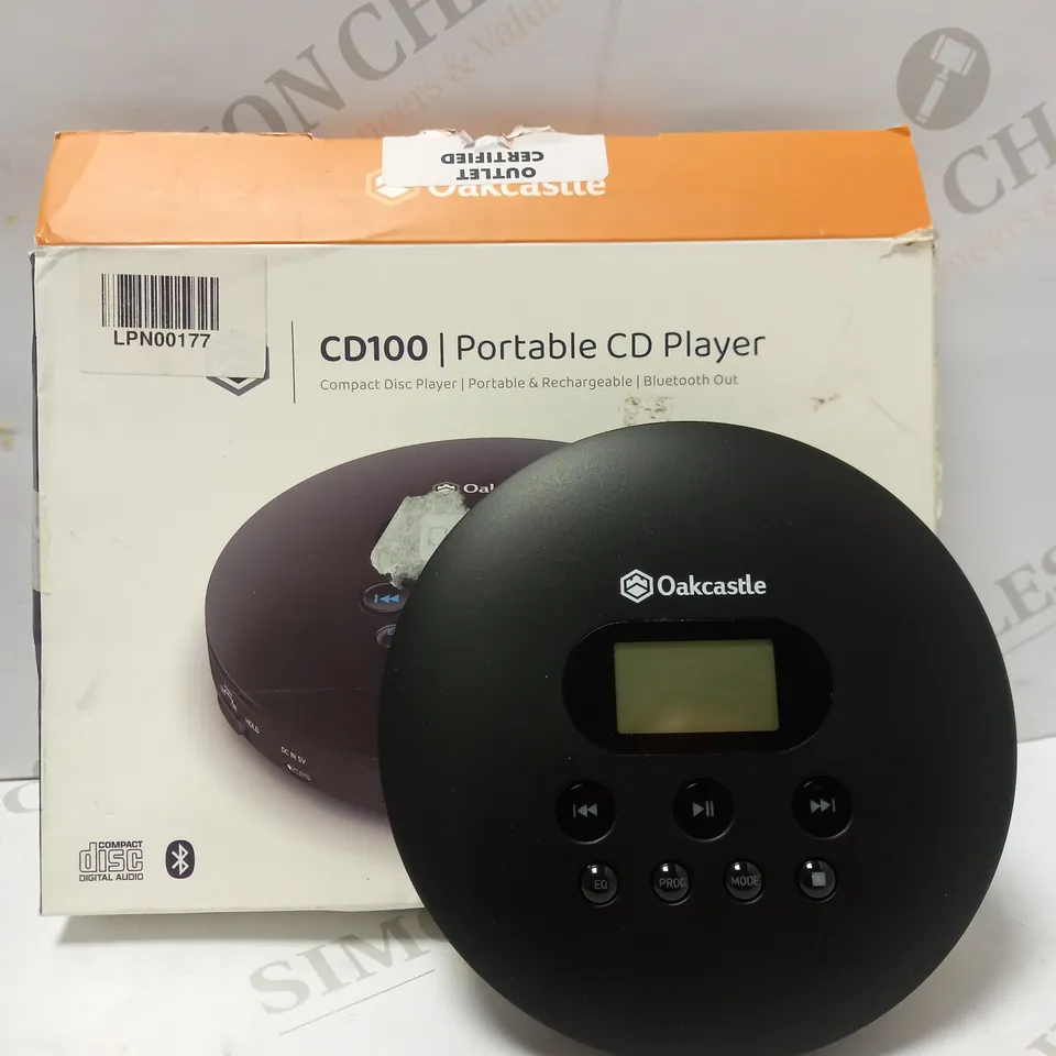 OAKCASTLE CD100 BLUETOOTH CD PLAYER