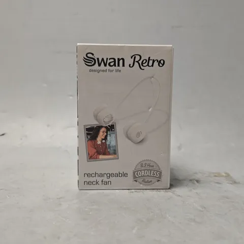 SEALED SWAN RETRO RECHARGABLE NECK FAN 