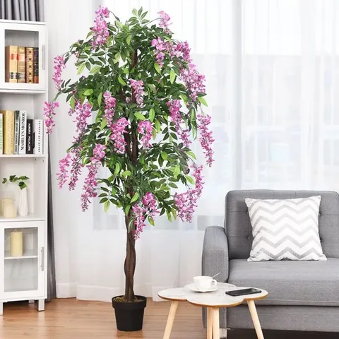 BOXED 185CM FAUX WISTERIA TREE IN POT