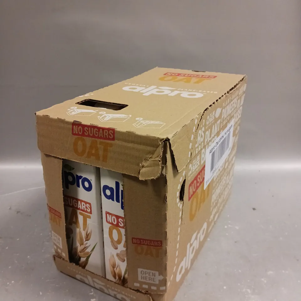 8 X ALPRO NO SUGAR OAT DRINKS - 8 X 1L - COLLECTION ONLY