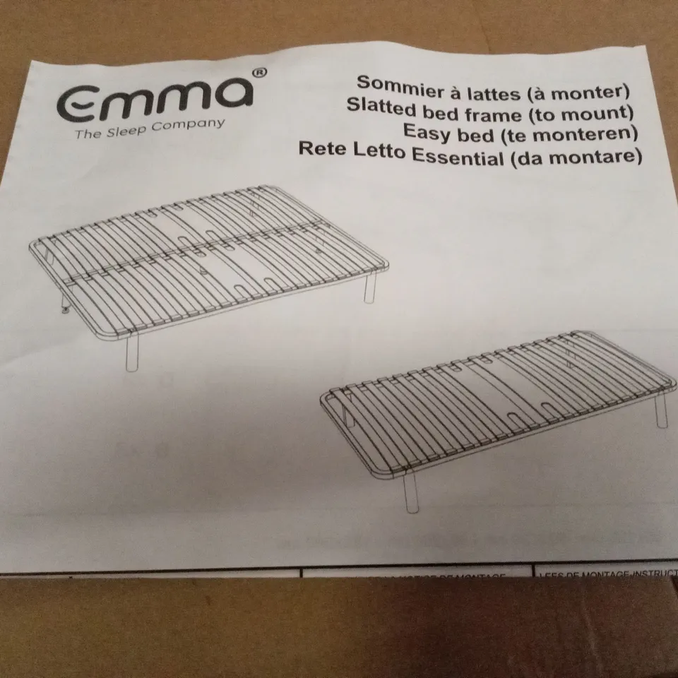 BRAND NEW BOXED EMMA SLATTED FRAME - 135 x 190 DOUBLE (1 BOX)