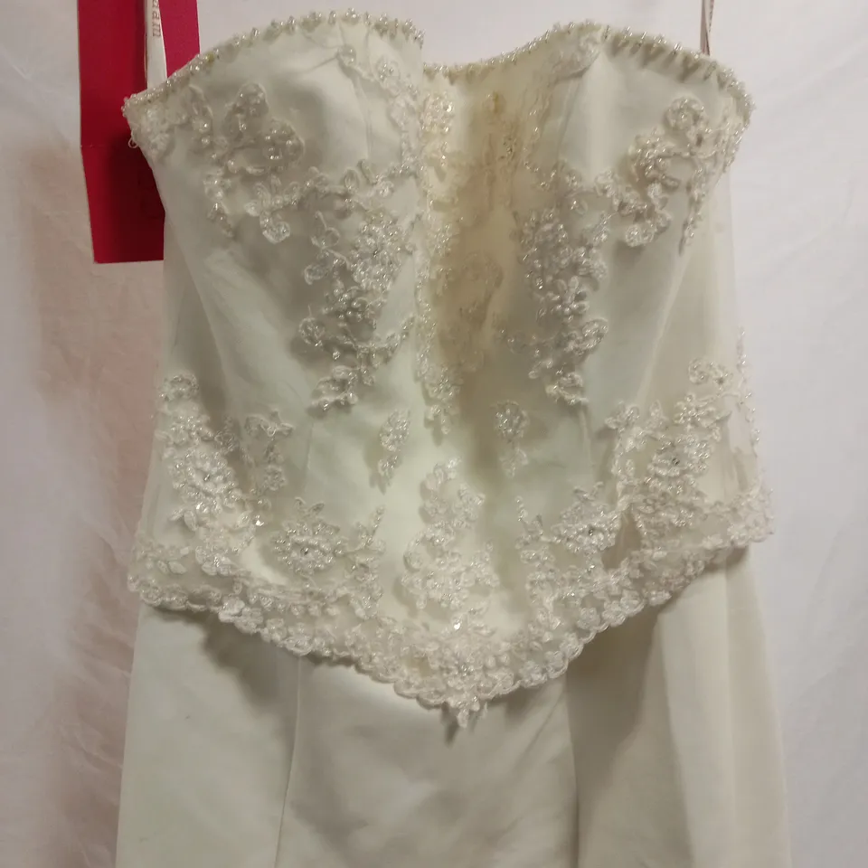 JULIAN & ADAM MARTINA JA0007 WEDDING DRESS, IVORY - SIZE 14