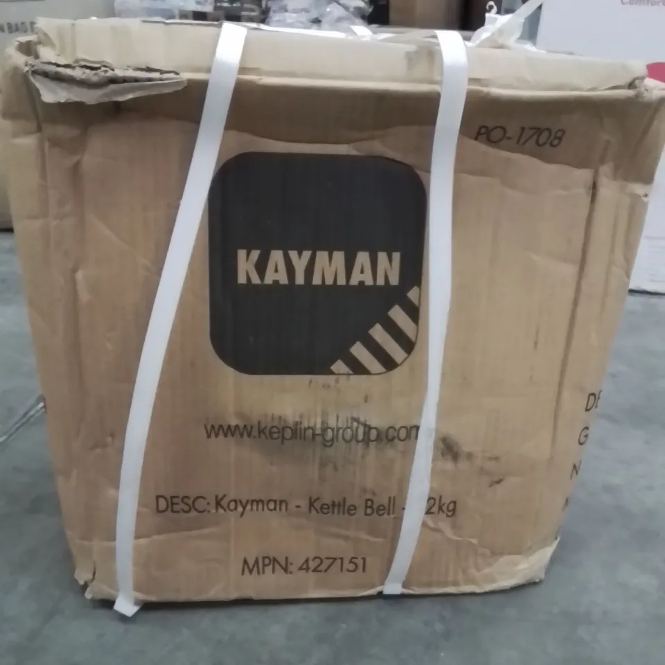 BOXED KAYMAN 12KG KETTLE BELL 