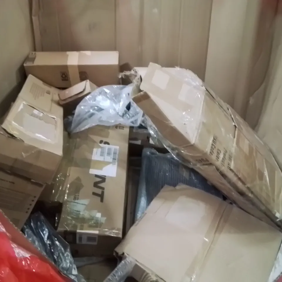 PALLET OF ASSORTED HOUSEHOLD GOODS AND PRODUCTS TO INCLUDE;LAPTOP BED TRAY DESK,LARGE AREA RUG,KIDS SCOOTER 