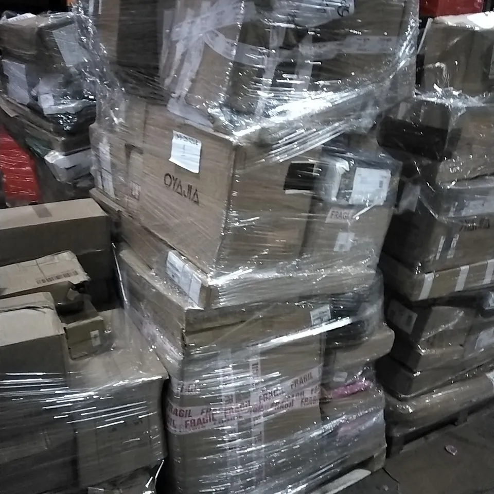 PALLET CONTAINING ASSORTED PRODUCTS INCLUDING SOUNDBAR SPEAKER, AIR FRYER & WEARABLE BREAST PUMPS