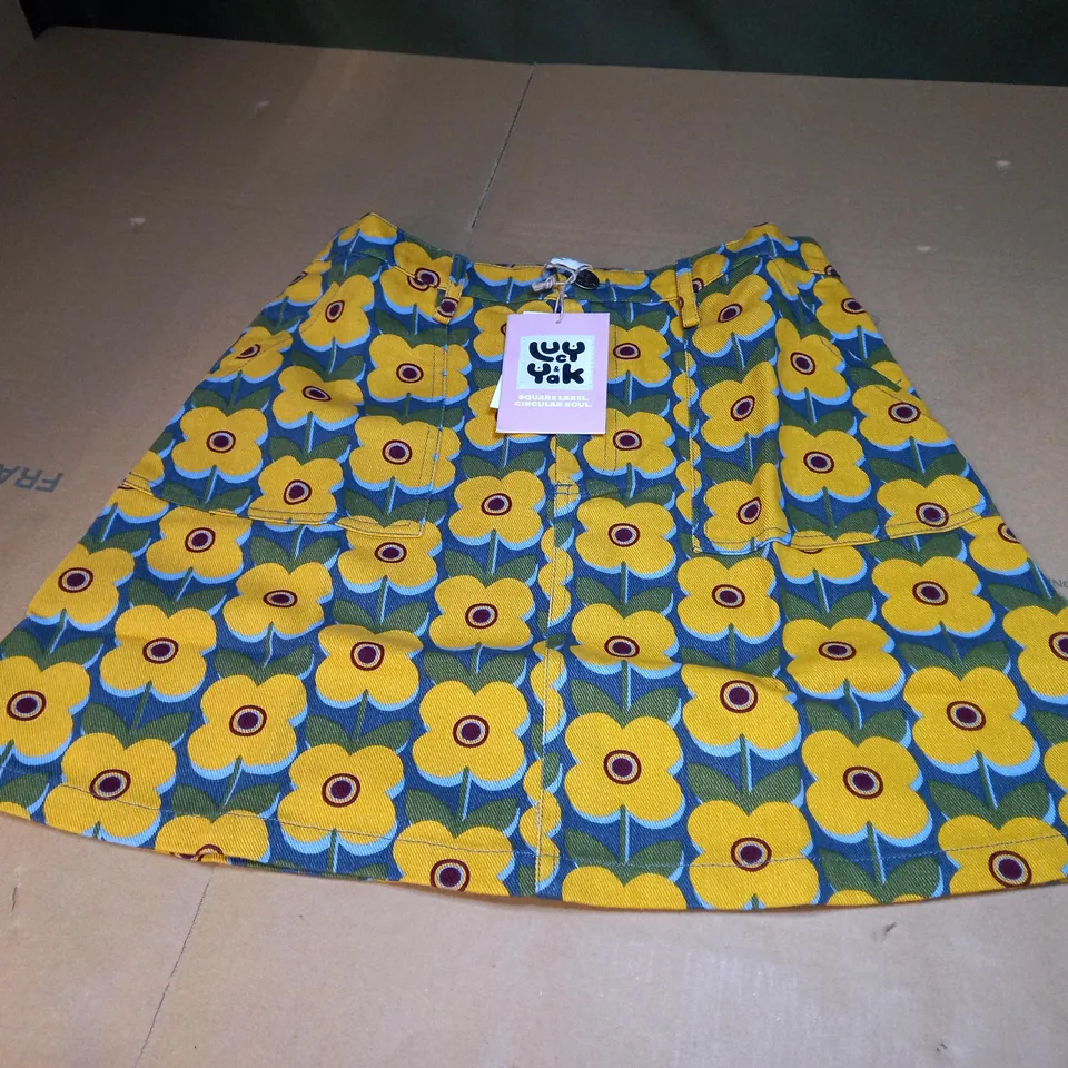 LUCY AND YAK ORGANIC TWILL BLAIR SKIRT SIZE 12